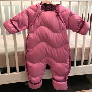 REI Pink Baby Bunting Snowsuit 6+ months EUC